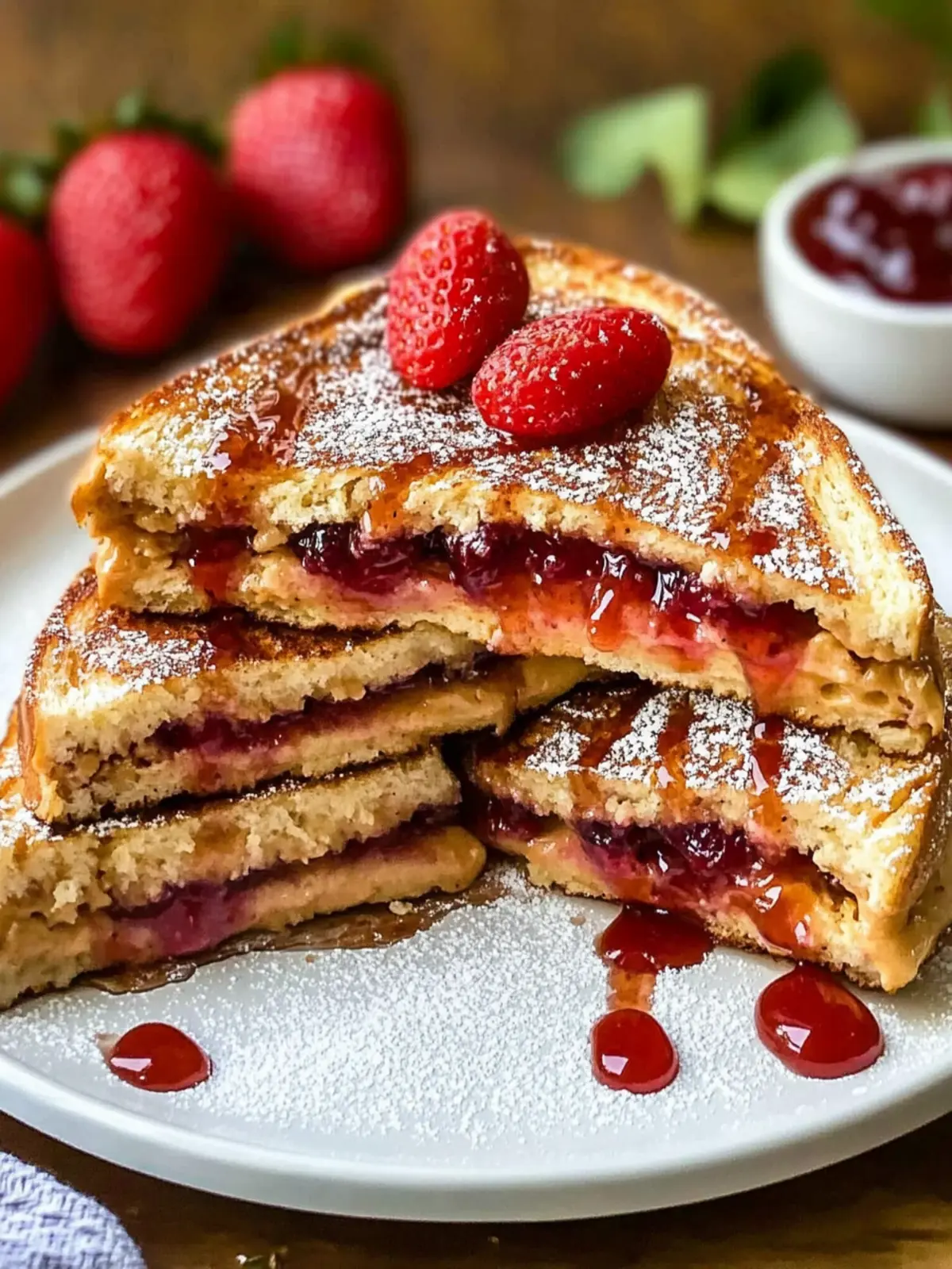 Peanut Butter Jelly Stuffed French Toast Recipe Everyone Loves 4 Peanut Butter Jelly Stuffed French Toast Recipe