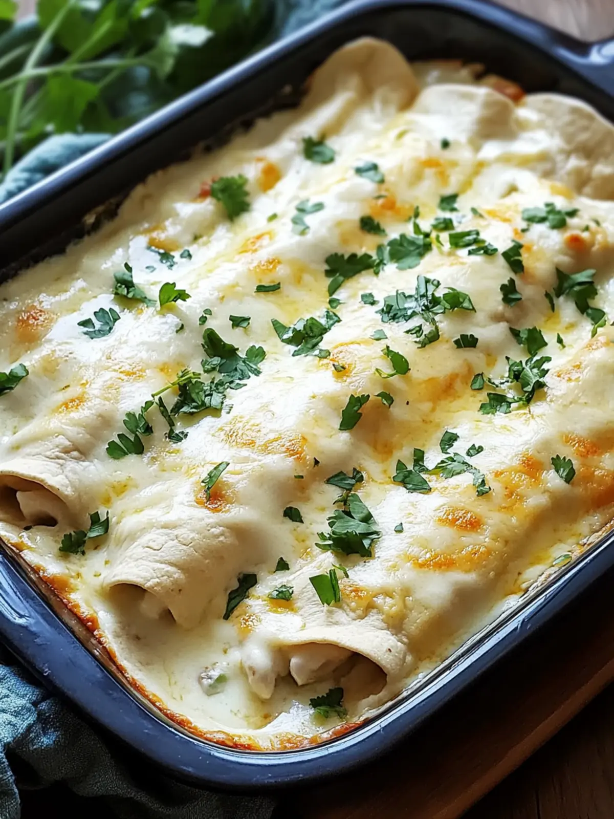 Easy White Chicken Enchiladas with Creamy White Sauce Delight 3 Easy White Chicken Enchiladas with Creamy White Sauce