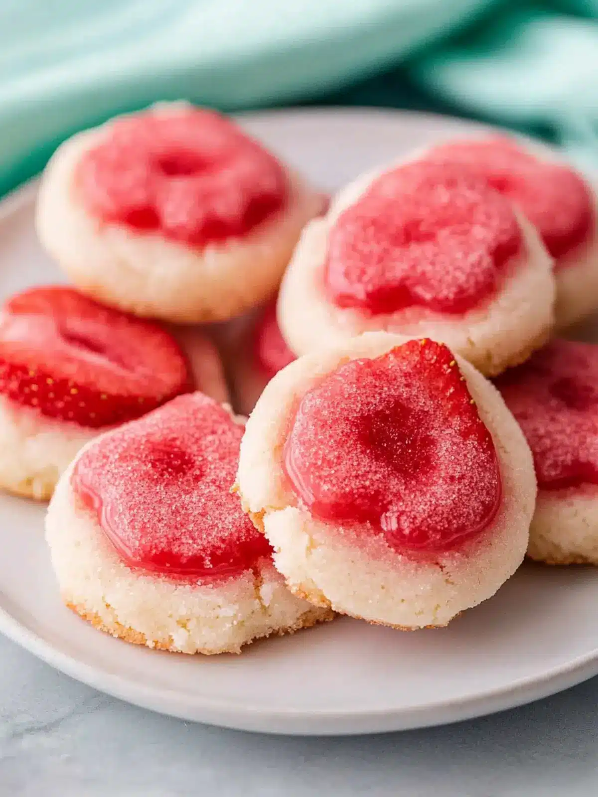 Strawberry Jello Sugar Cookies
