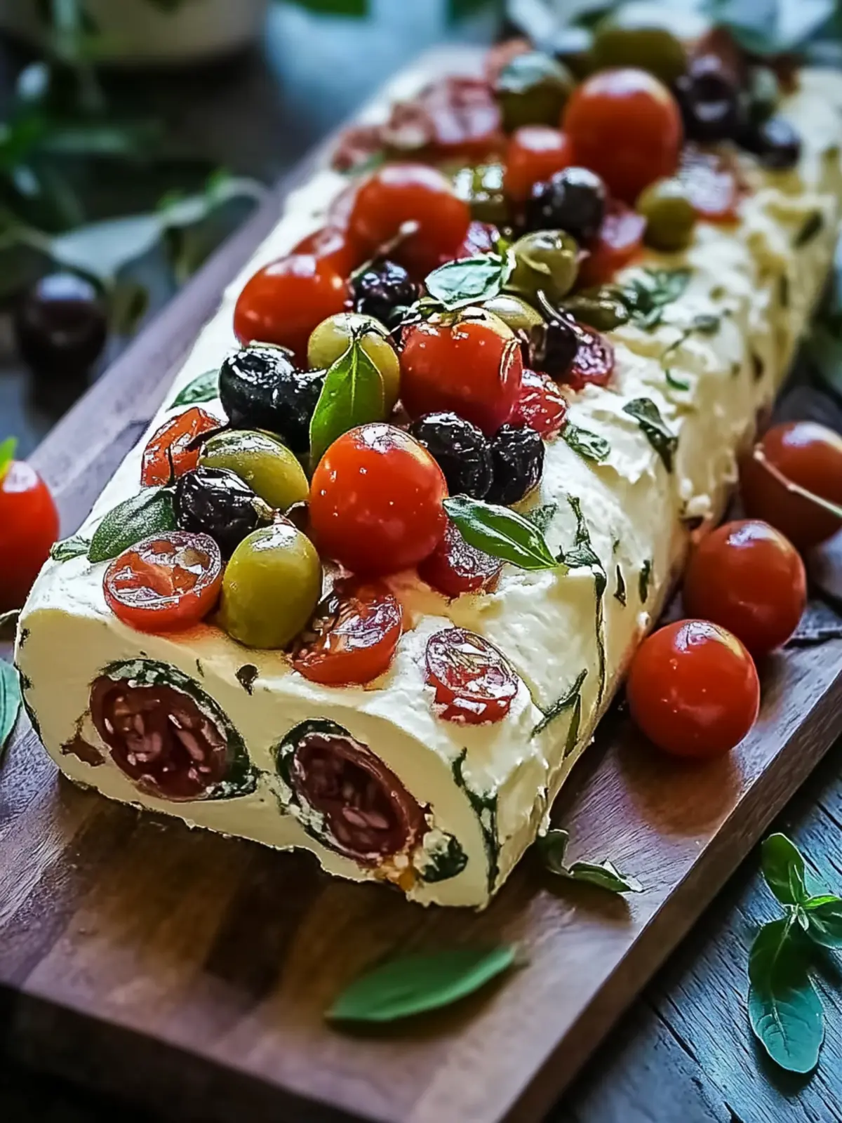 Make-Ahead Antipasto Cream Cheese Log for Effortless Entertaining 3 Antipasto Cream Cheese Log