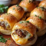 Garlic Parmesan Cheeseburger Bombs