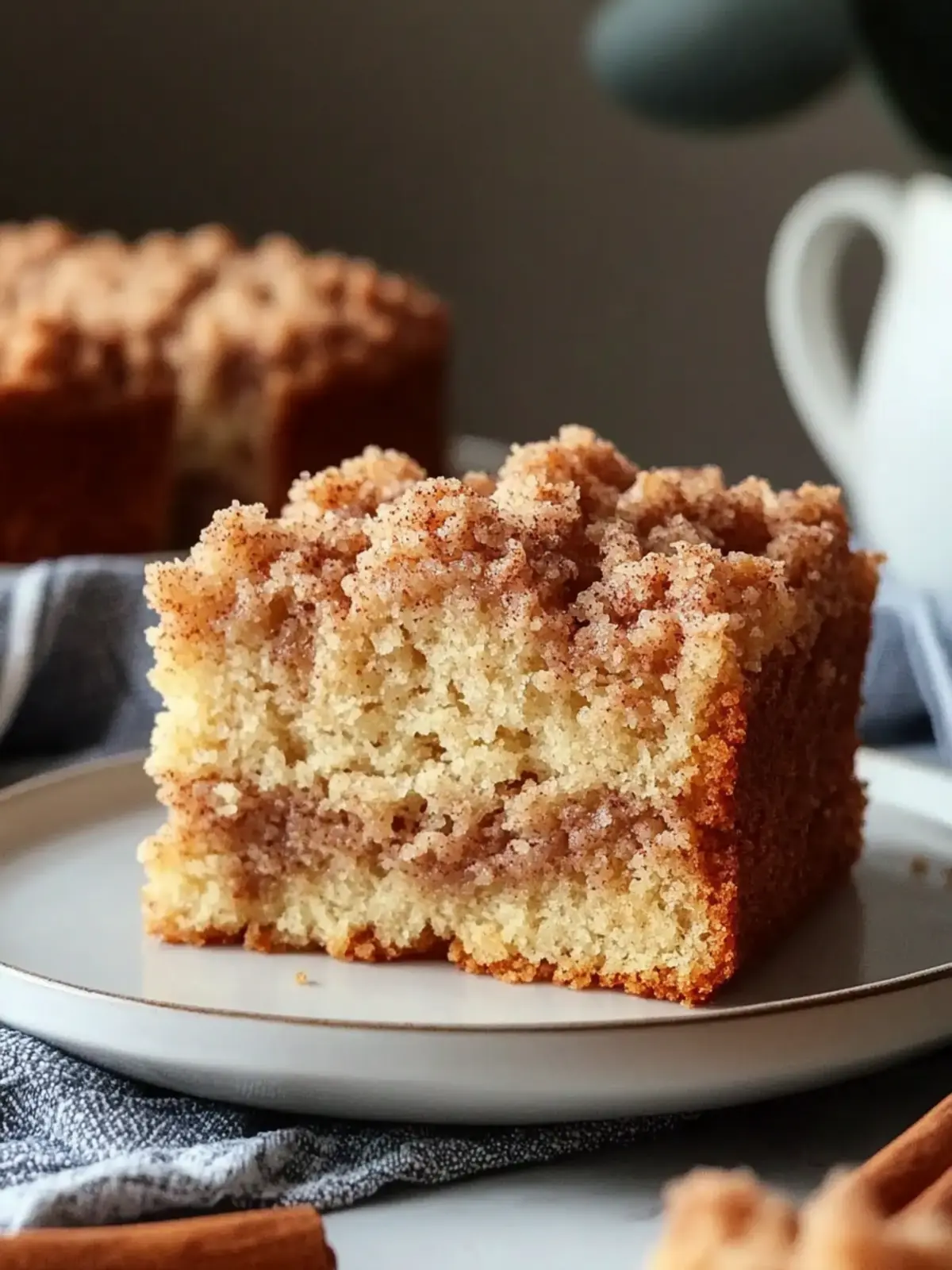 Buttery Cinnamon Streusel Coffee Cake