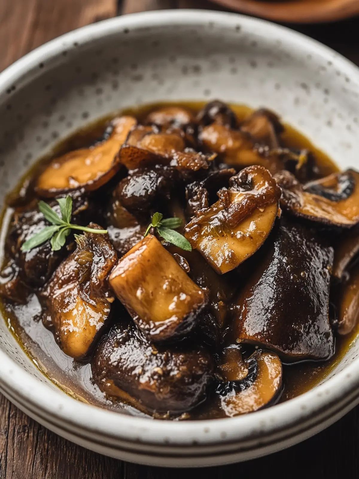 Braised Sea Cucumber with Mushrooms