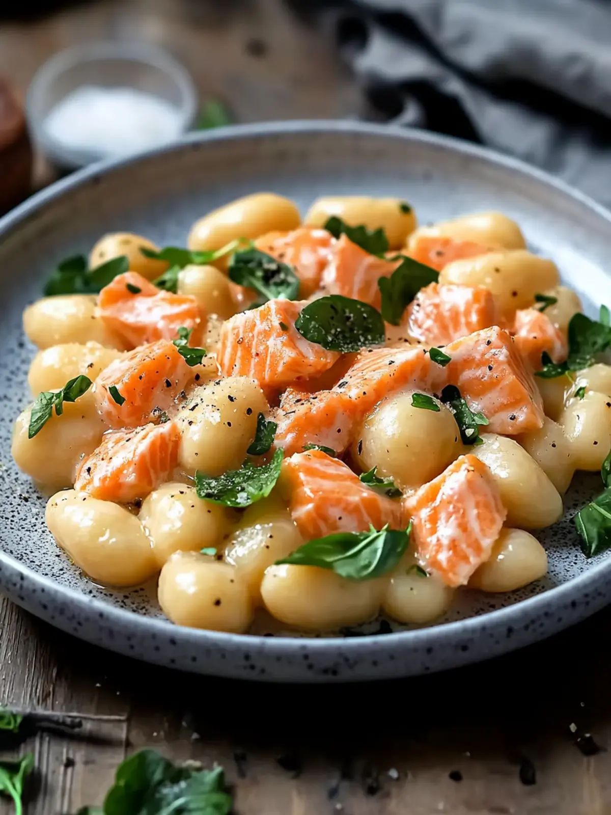 Juicy Smoked Salmon Gnocchi