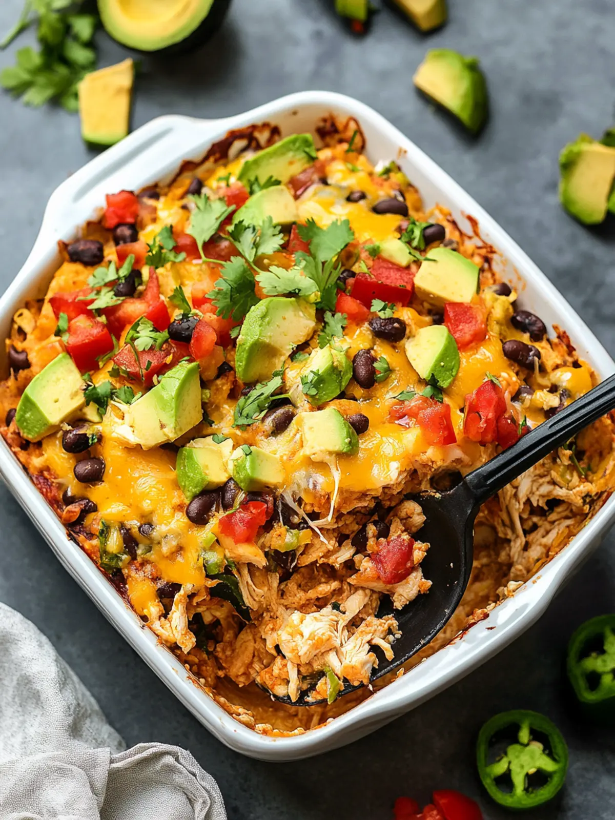 Chicken Burrito Casserole