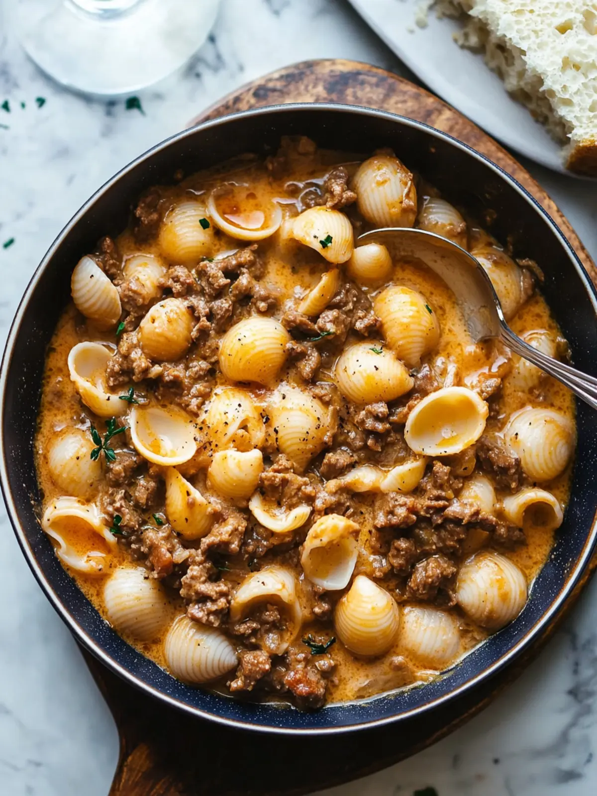 Creamy Beef and Shells for a Cozy Family Dinner Tonight 3 Creamy Beef and Shells