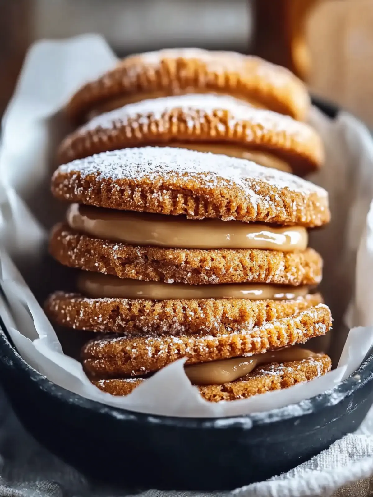 Soft Dulce De Leche Cinnamon Sandwich Cookies