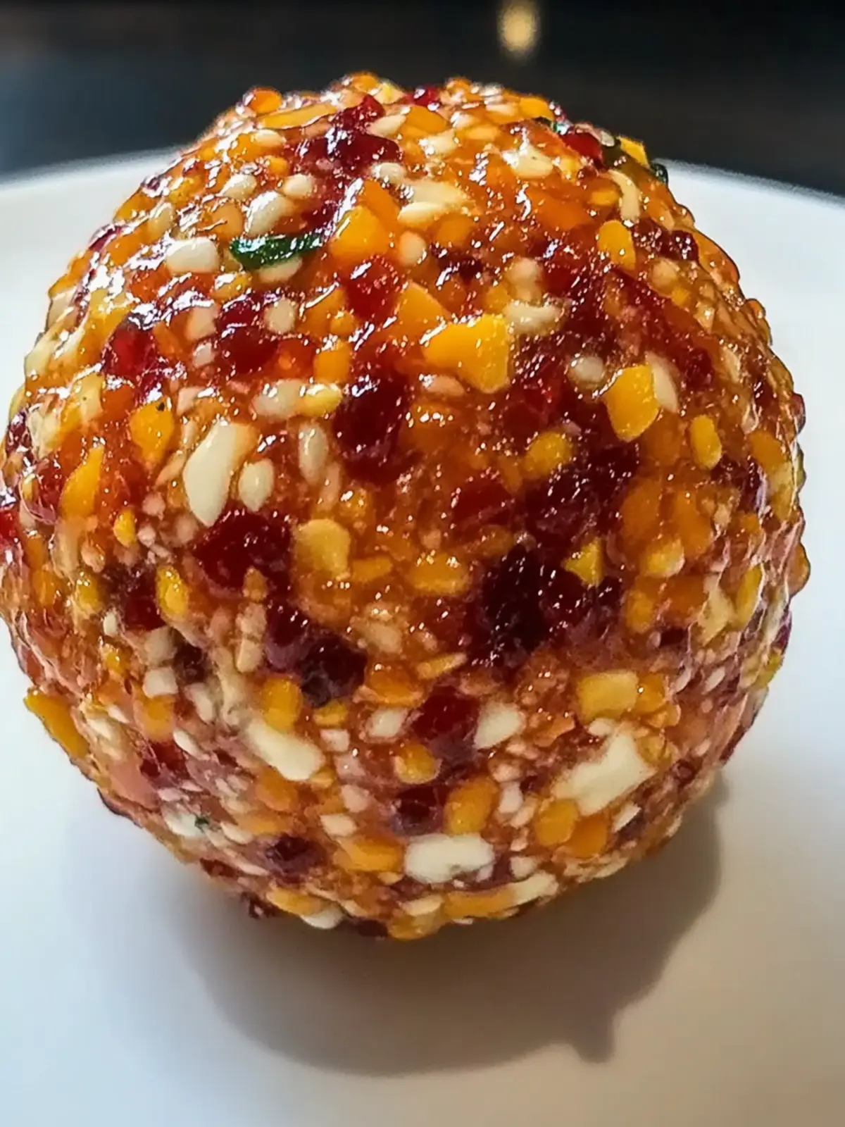 Sweet & Spicy Pepper Jelly Cheese Ball