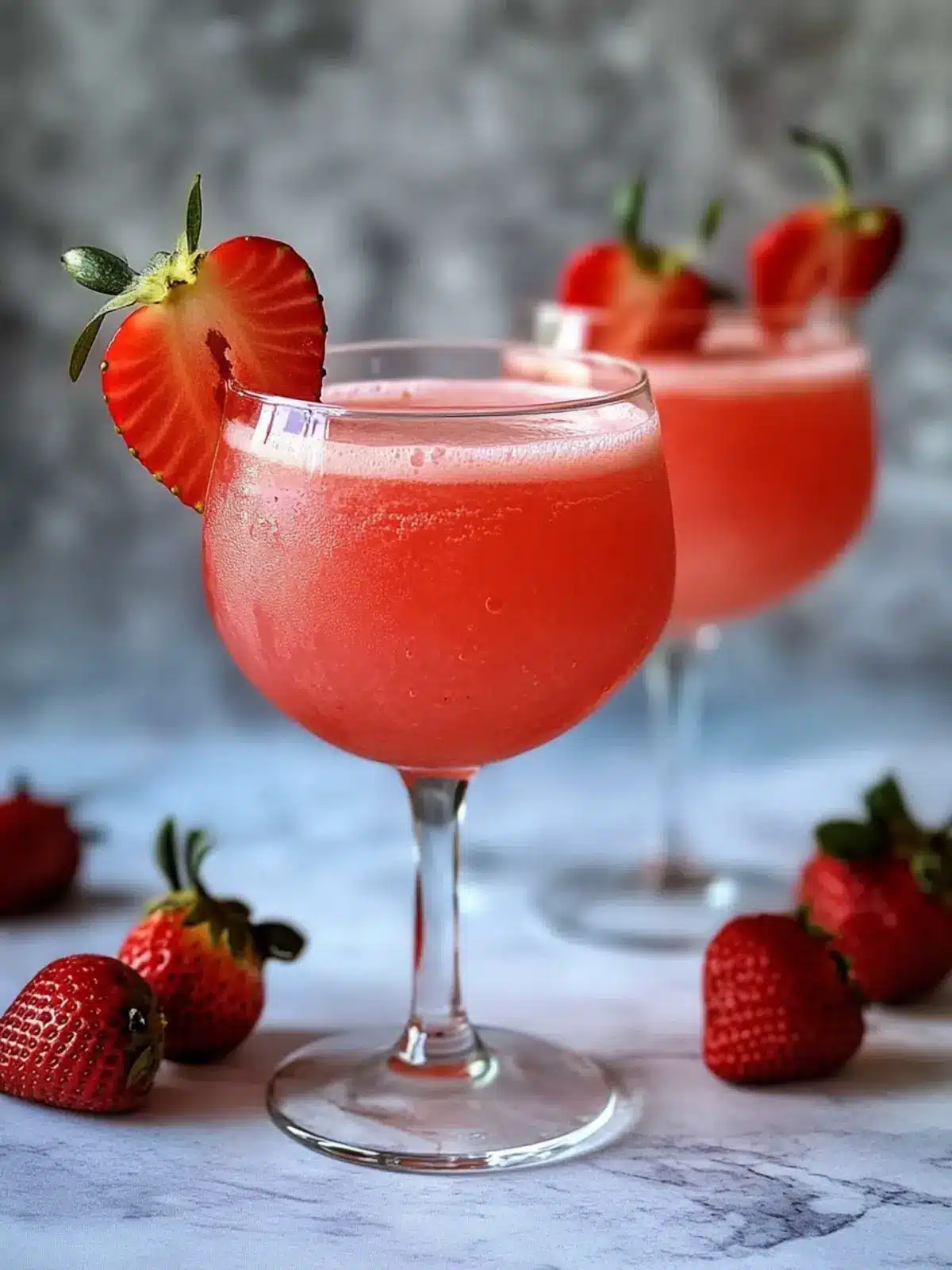 Fresh Strawberry Non-Alcoholic Valentine's Day Mocktail Bliss 3 Fresh Strawberry Non Alcoholic Valentine's Day Mocktail