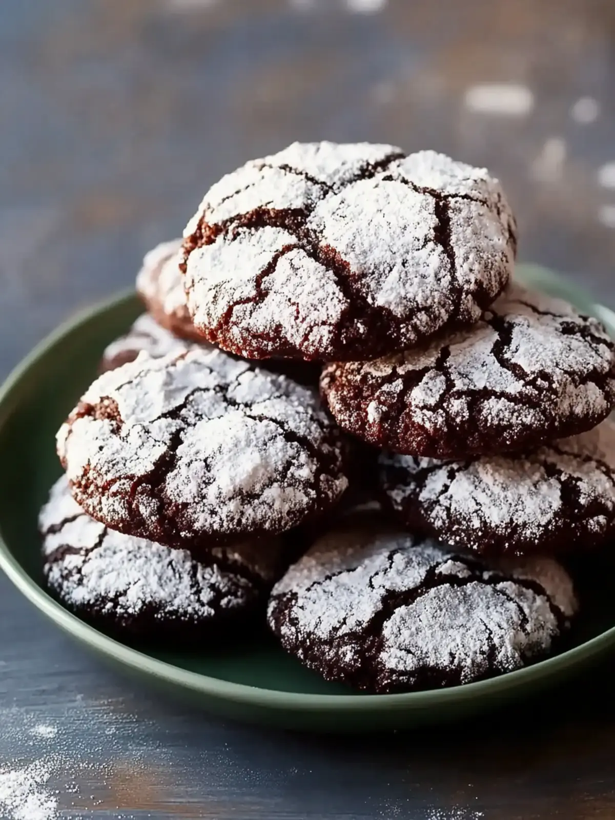 Chocolate Crinkle Cookies