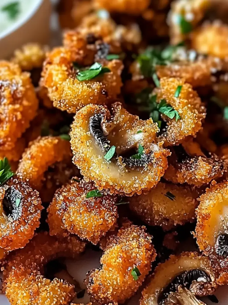 Crispy Ranch-Breaded Mushrooms