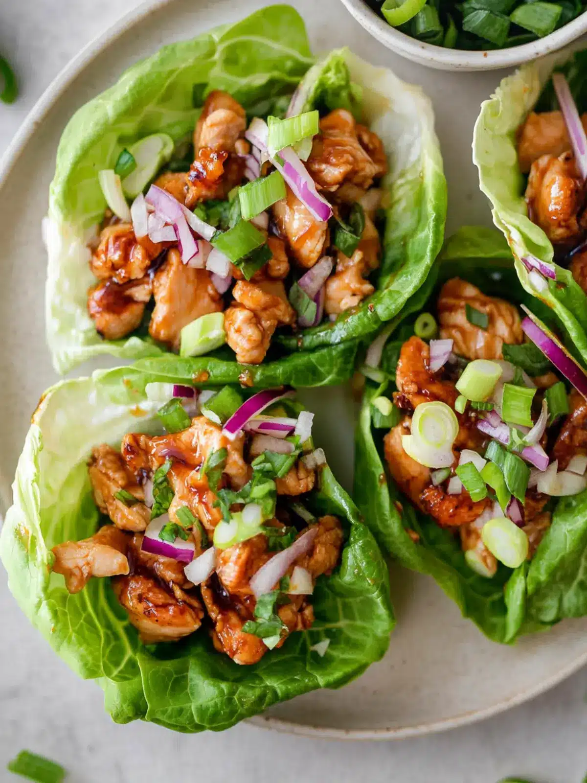 Hot Honey Chicken Lettuce Wraps for a Quick, Zesty Dinner 2 Hot Honey Chicken Lettuce Wraps