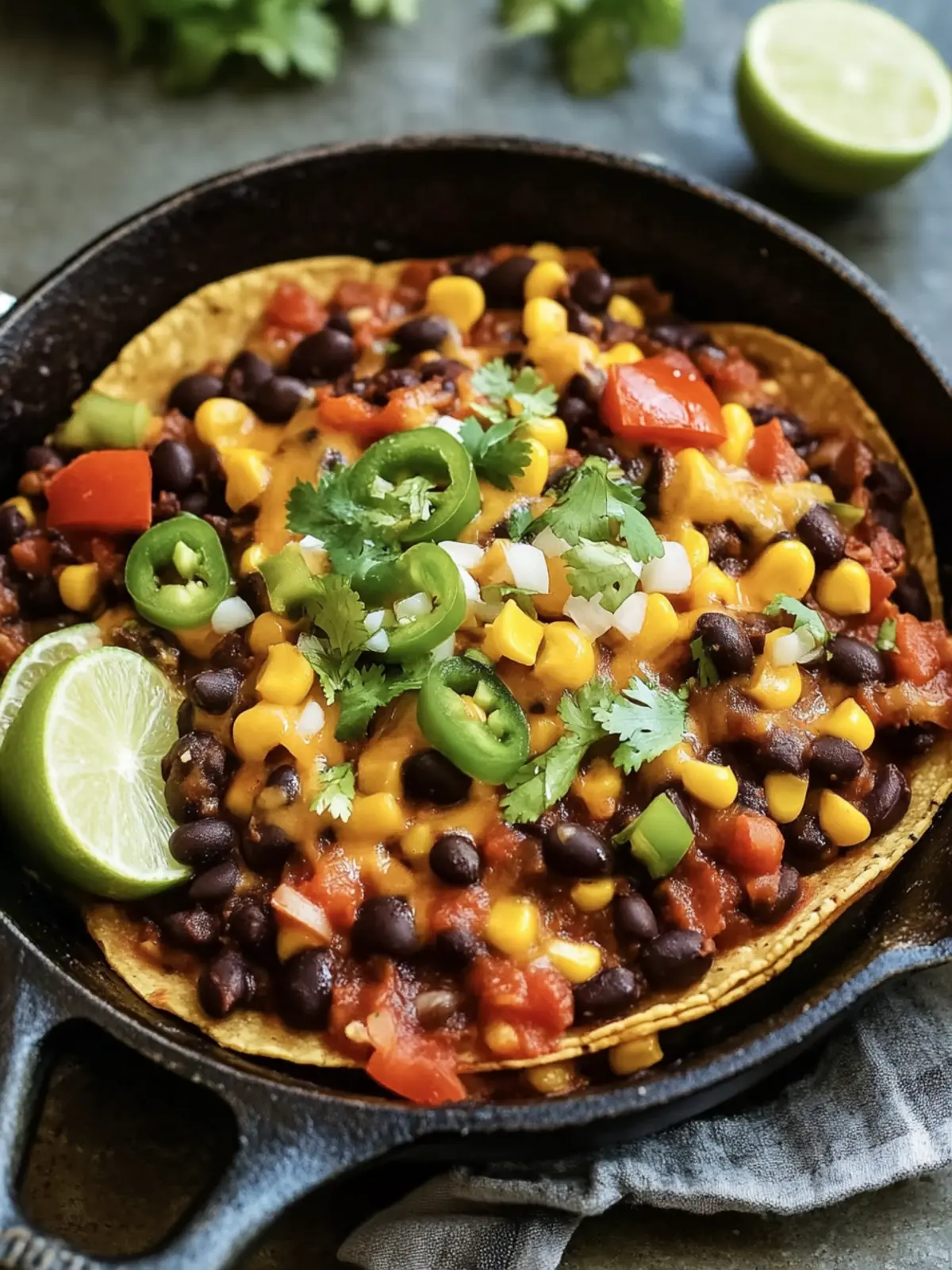 Crazy Simple Black Bean and Corn Taco Skillet
