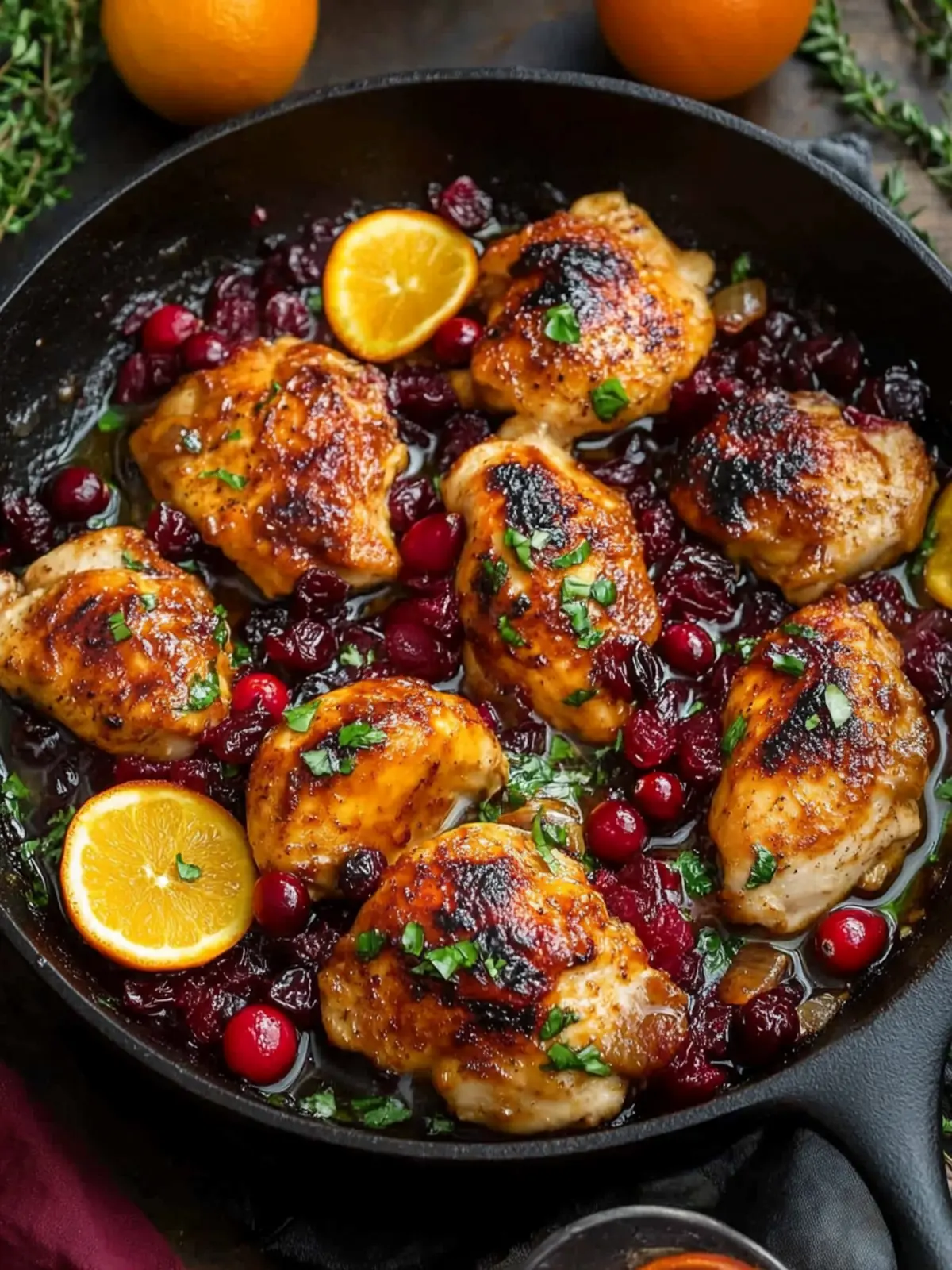 Skillet Cranberry Orange Chicken for Effortless Weeknight Wins 3 Skillet Cranberry Orange Chicken