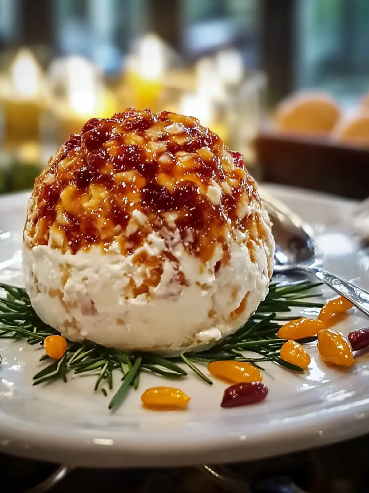 Sweet & Spicy Pepper Jelly Cheese Ball