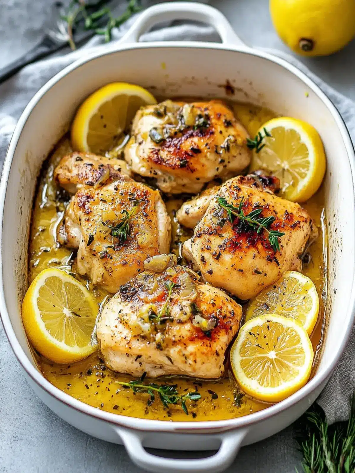 Mediterranean Lemon Chicken: Juicy Thighs in Zesty Marinade 3 Mediterranean Lemon Chicken