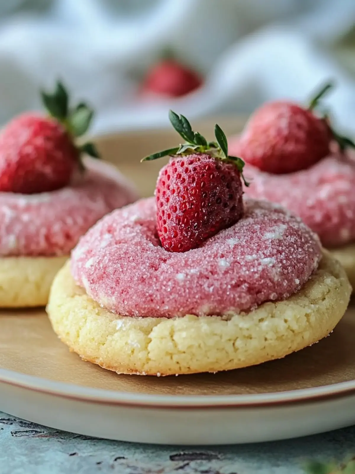 Strawberry Kiss Cookies