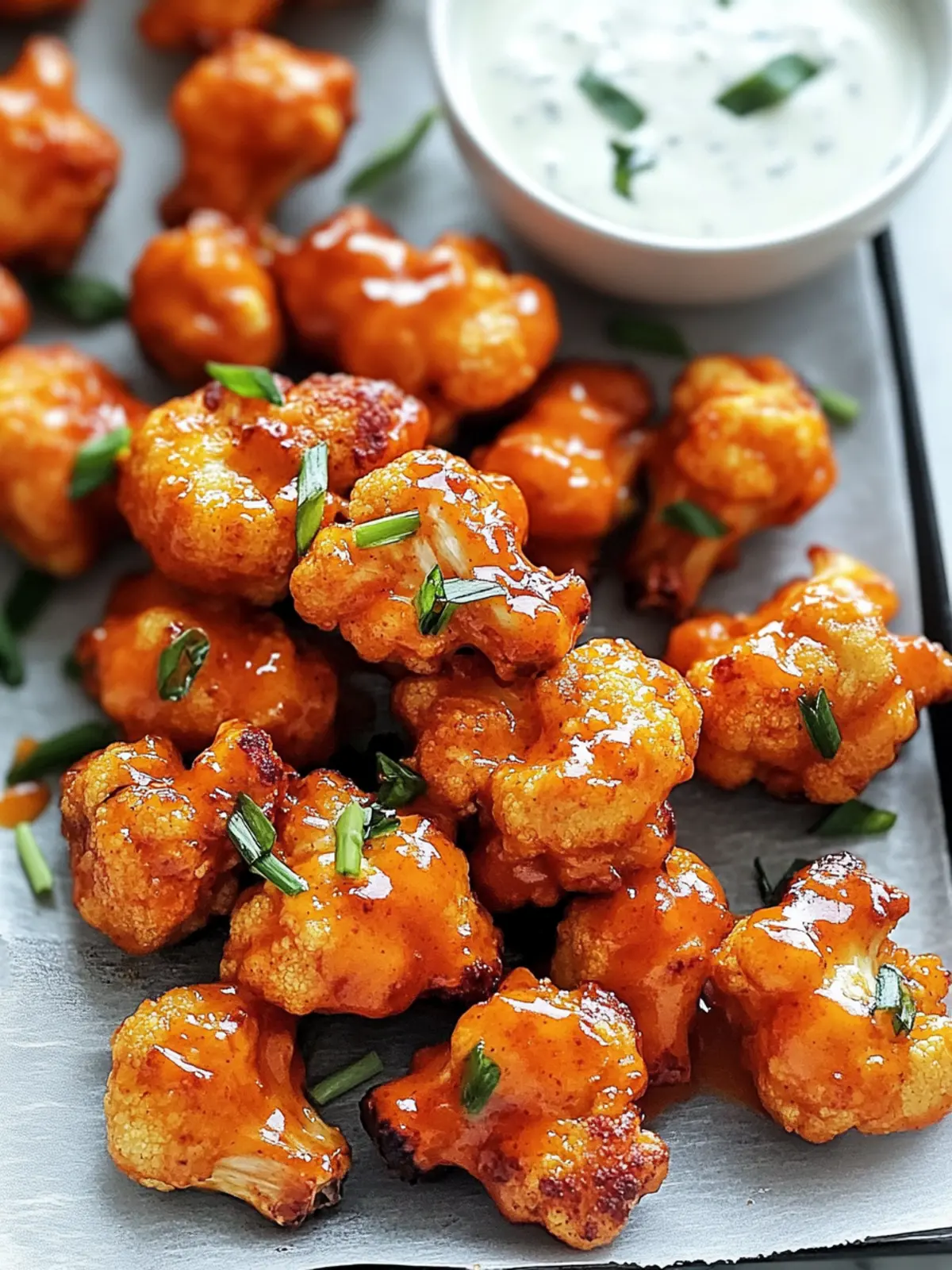 Crispy Super Bowl Buffalo Cauliflower Wings Recipe