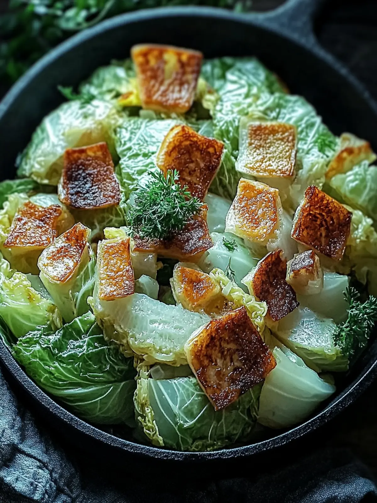 Sizzling Cabbage Delight