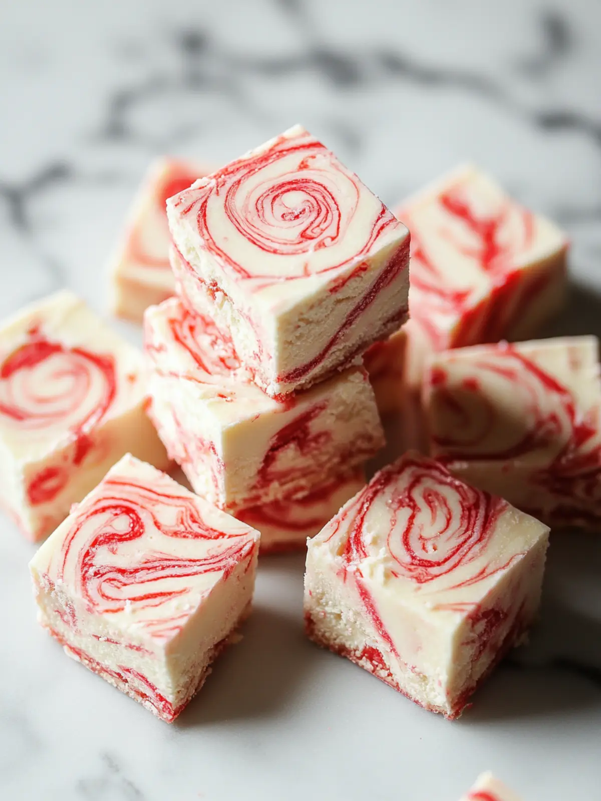 Peppermint Swirl Fudge