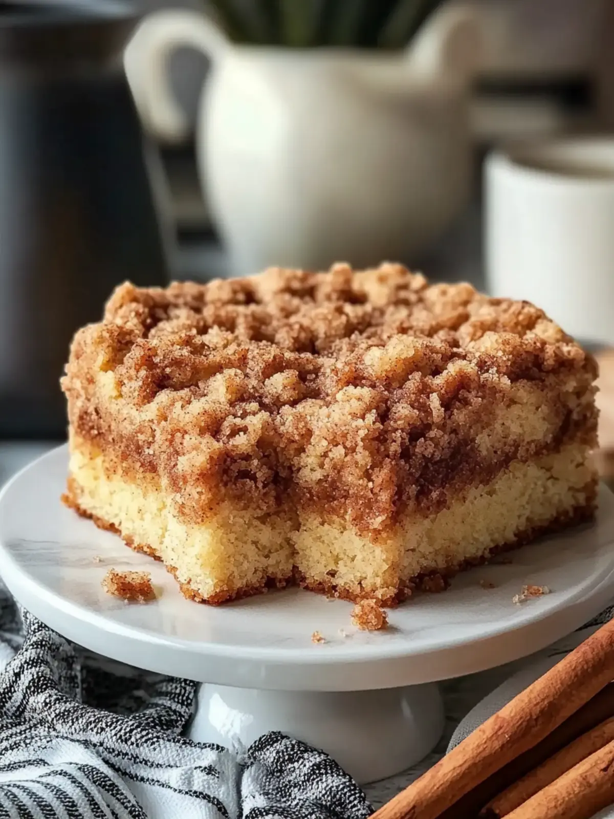 Buttery Cinnamon Streusel Coffee Cake