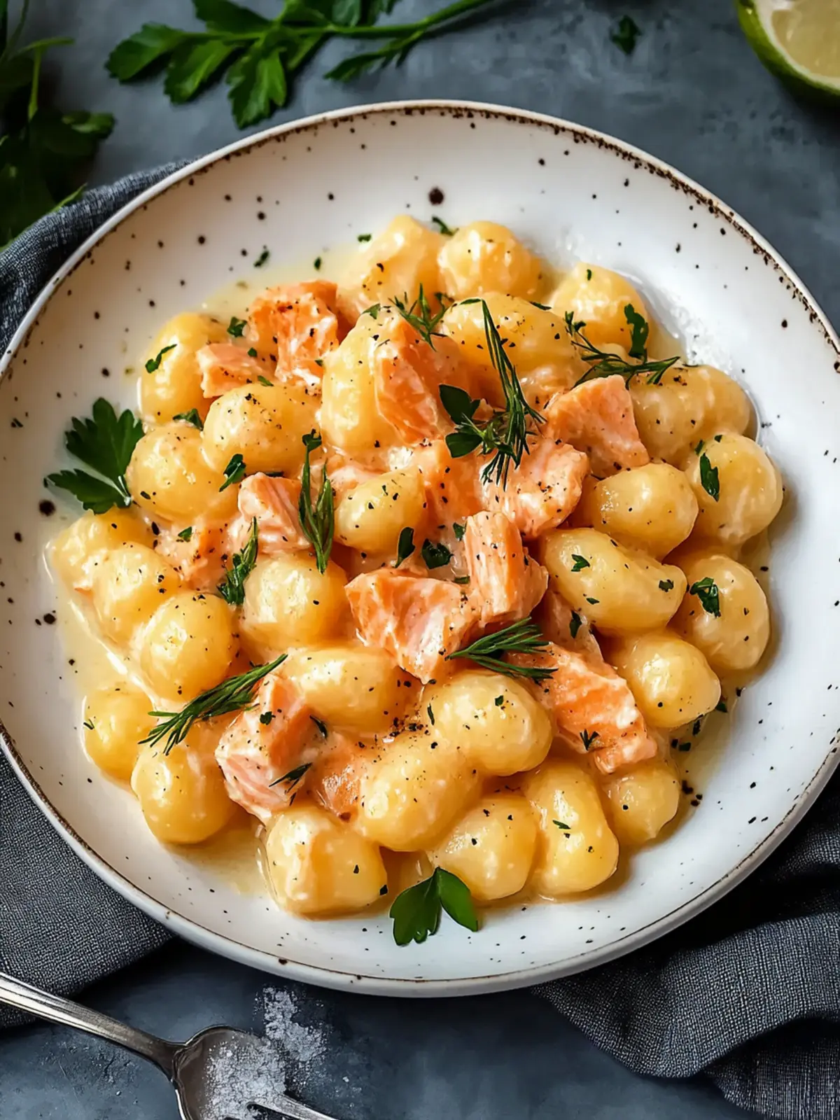 Juicy Smoked Salmon Gnocchi