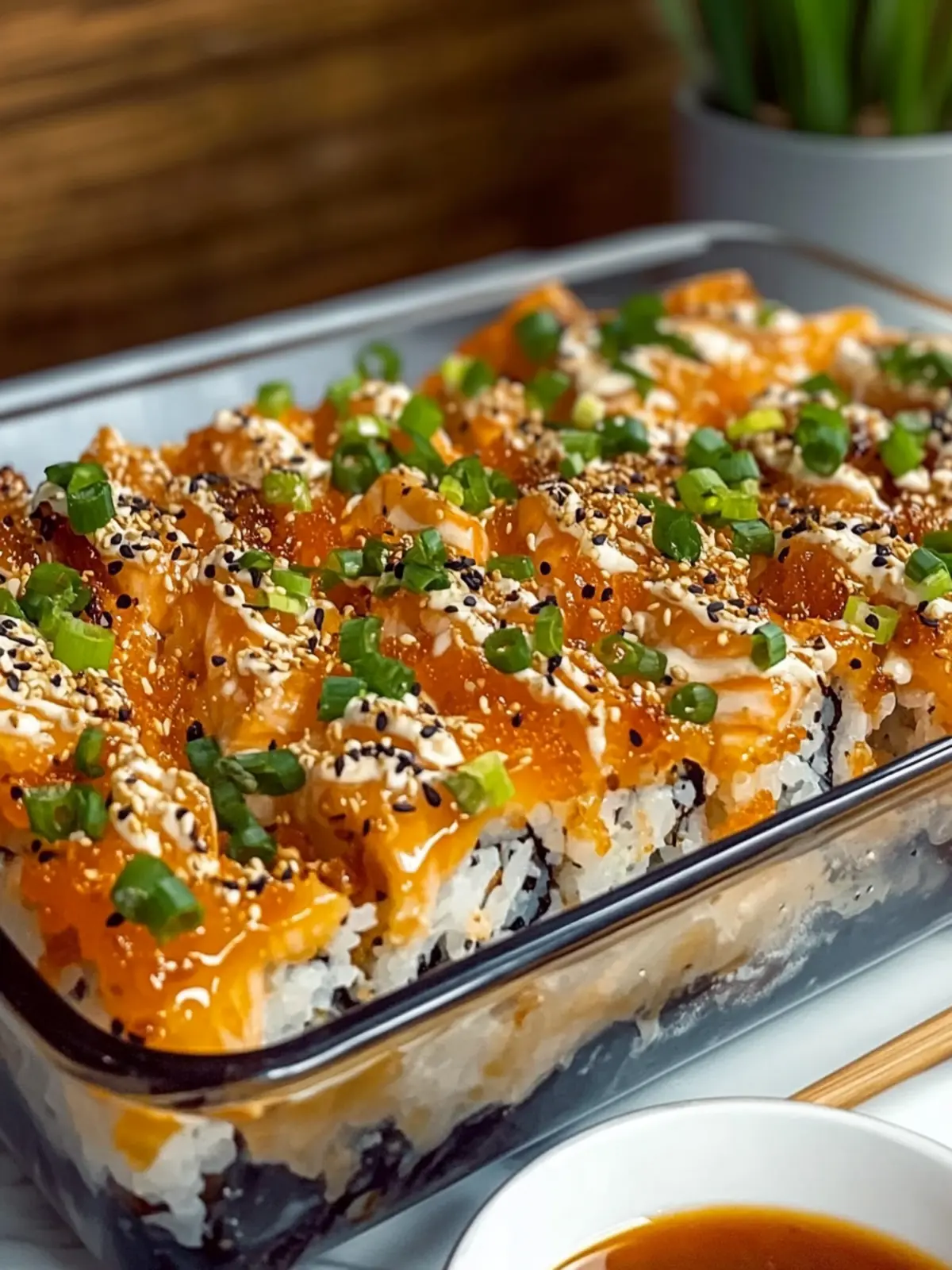 Mouthwatering Salmon Sushi Bake – Comfort Food Awaits 3 Salmon Sushi Bake