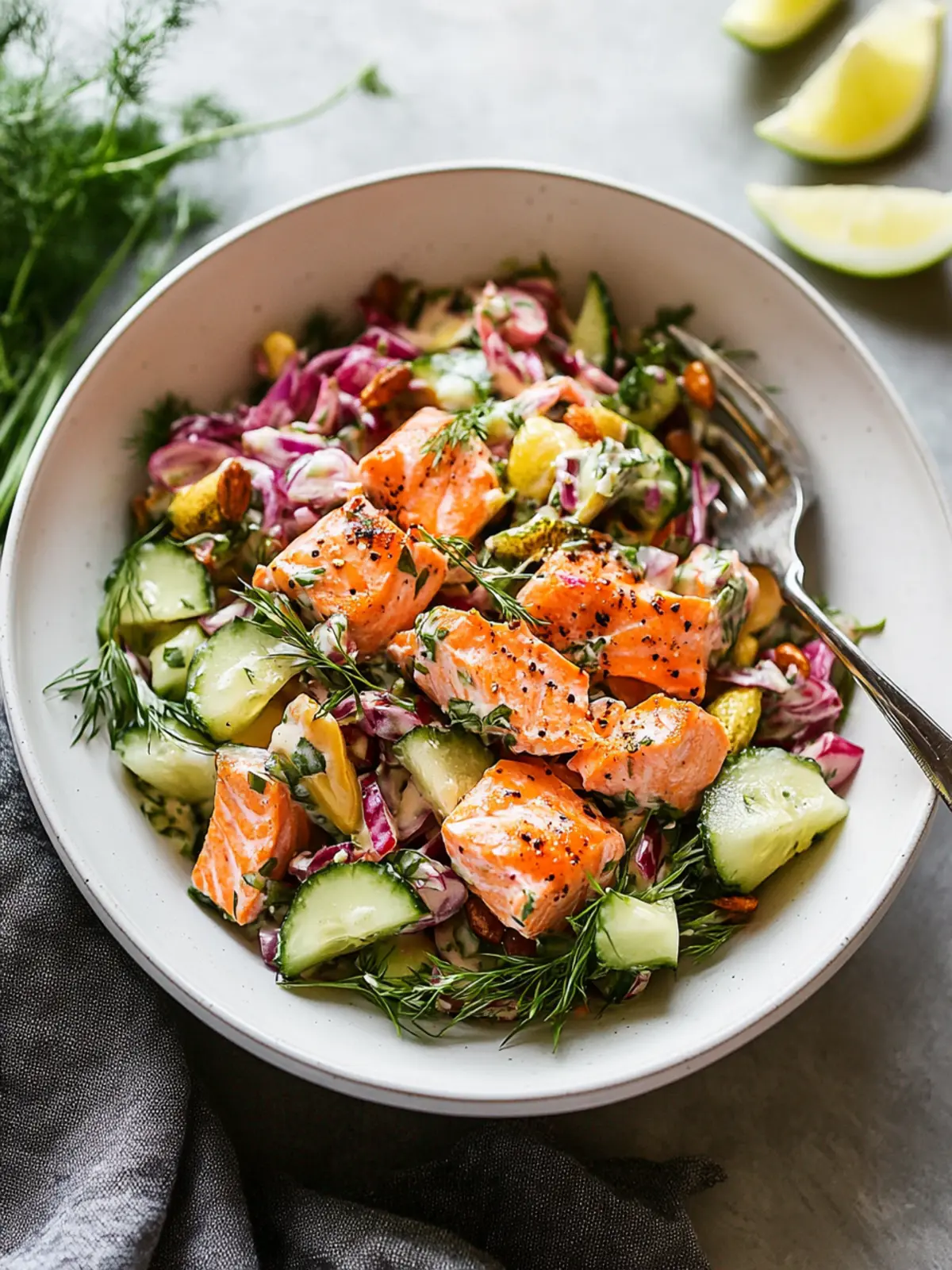 Creamy Flaky Salmon Salad: Your Perfect Summer Delight 2 Flaky Salmon Salad