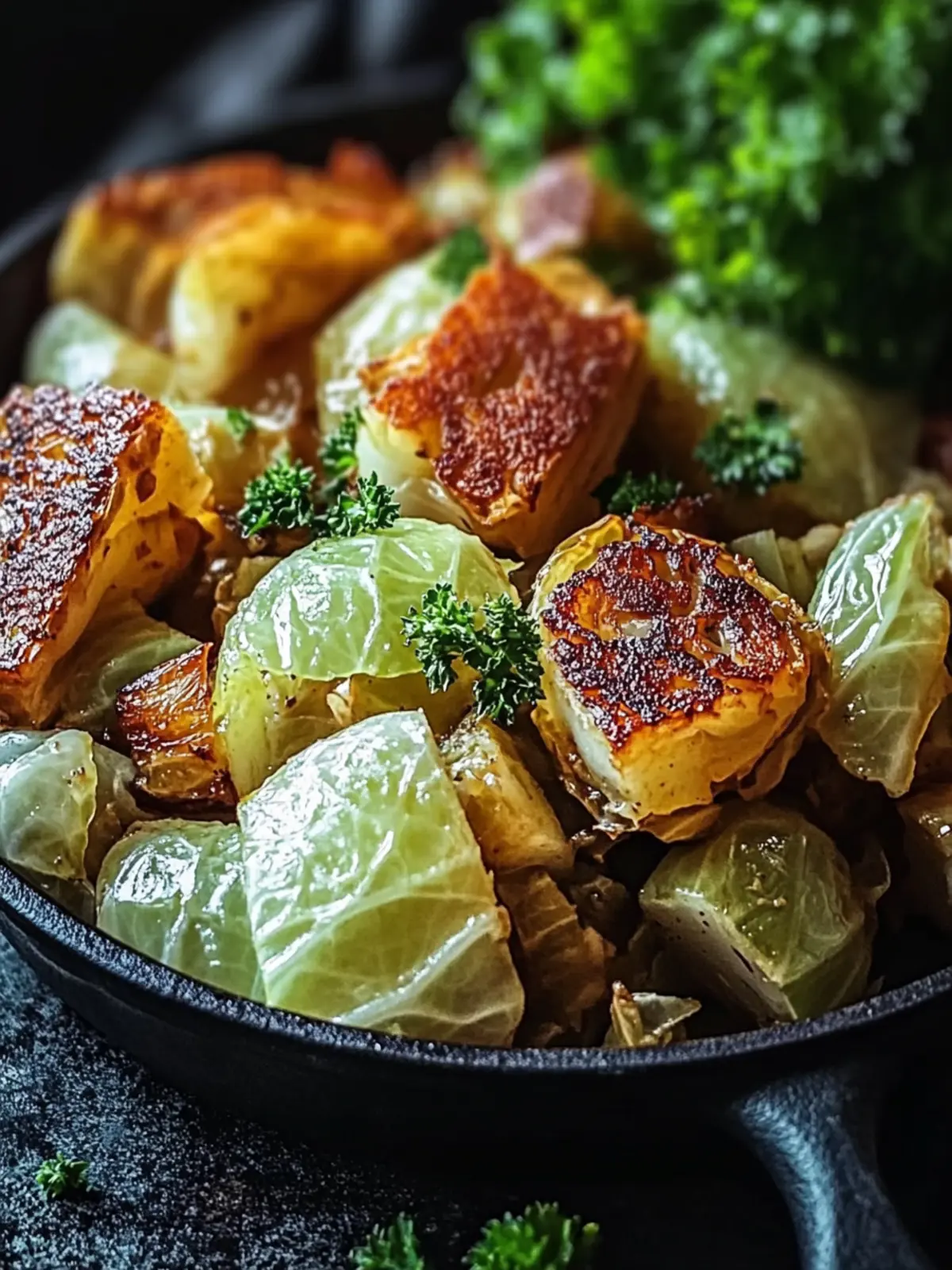 Sizzling Cabbage Delight