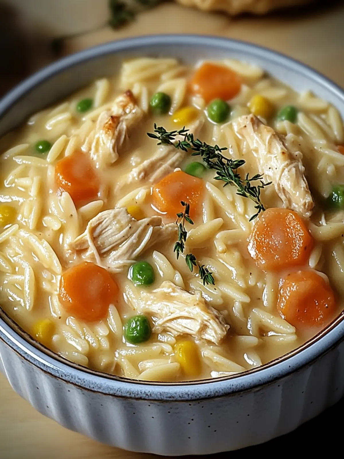 Creamy Chicken Pot Pie Orzo: Your New Favorite Comfort Meal 2 Creamy Chicken Pot Pie Orzo
