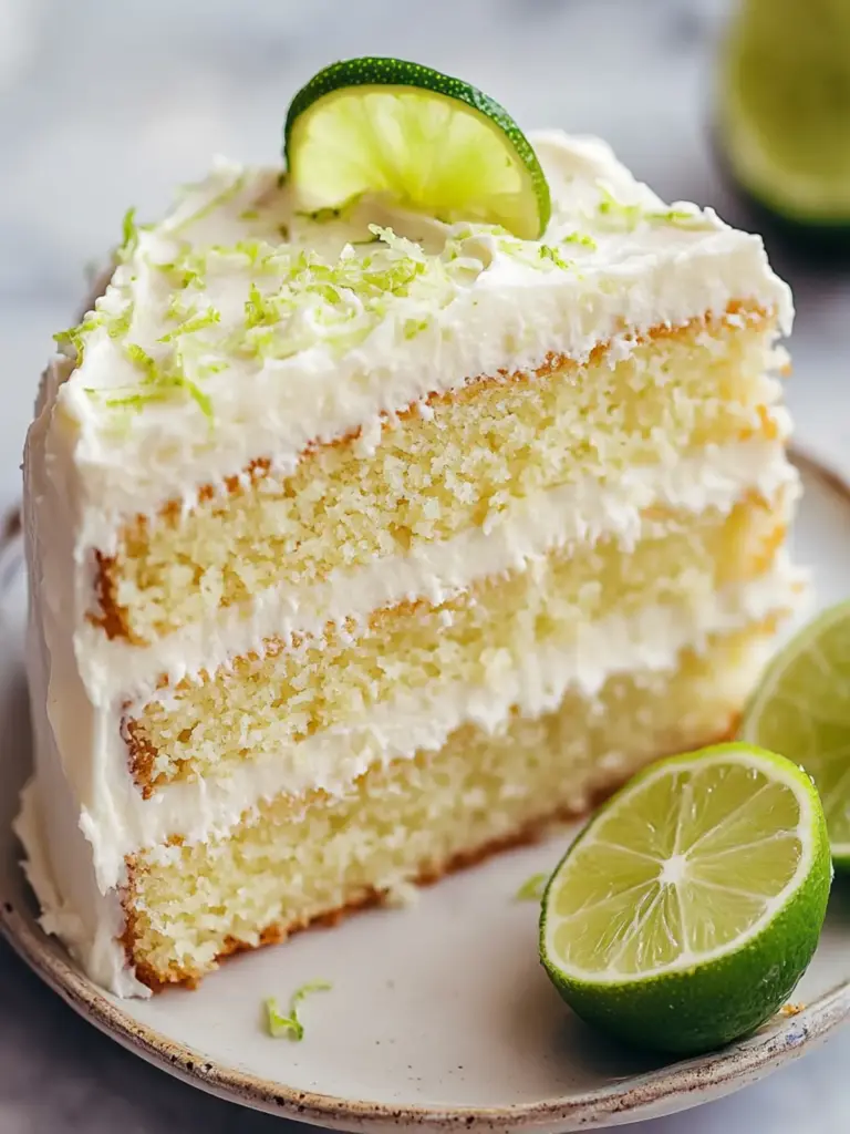 Easy Lime Cake With Frosting