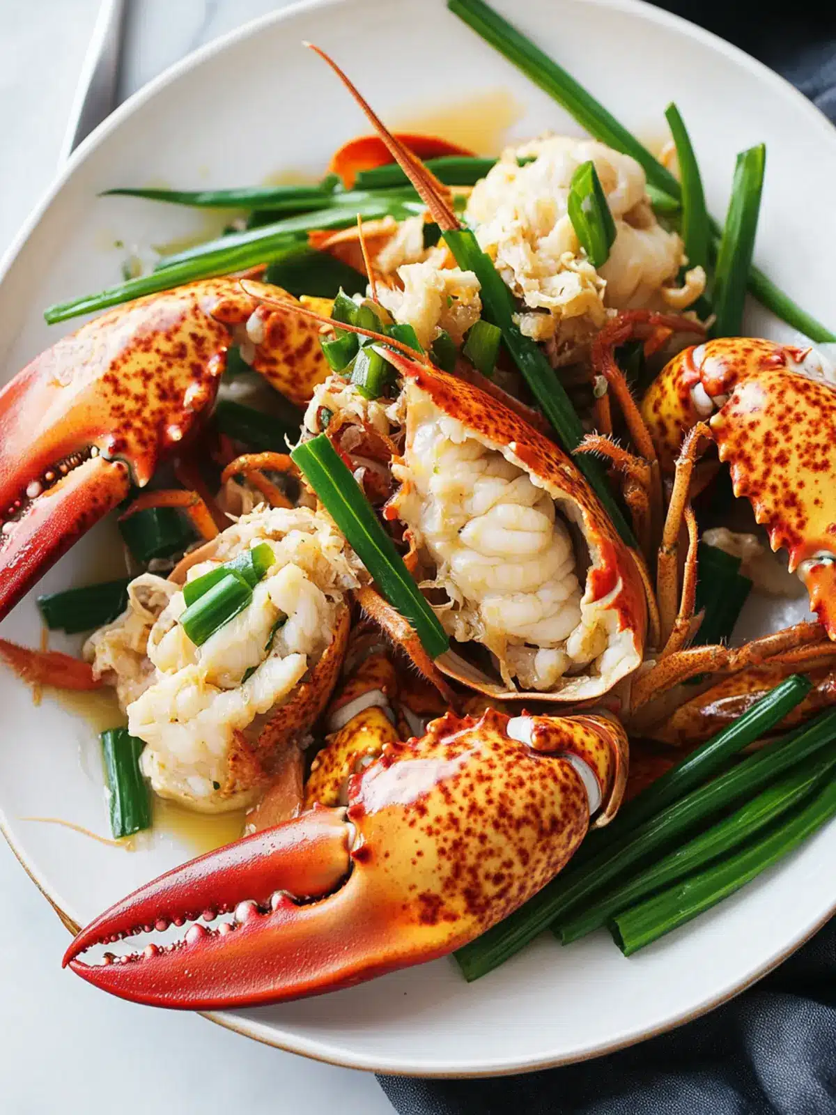 Ginger Scallion Lobster: A Luxurious Feast in 30 Minutes 2 Ginger Scallion Lobster