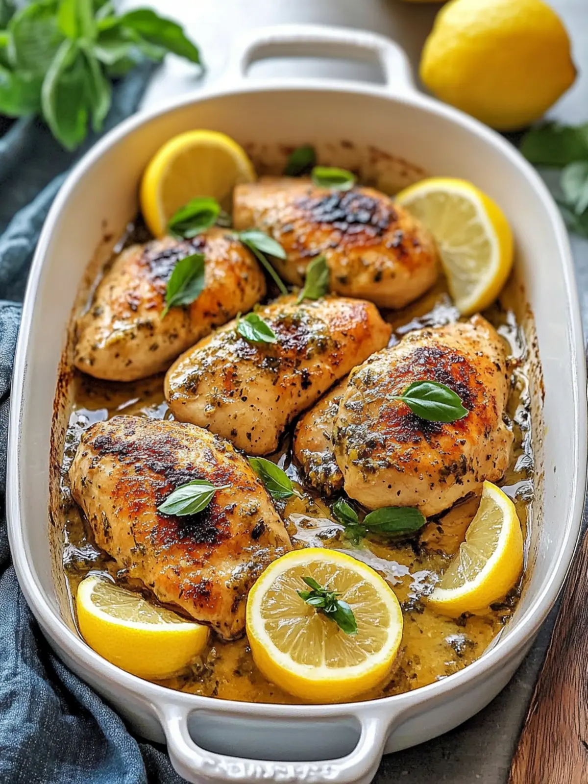 Mediterranean Lemon Chicken: Juicy Thighs in Zesty Marinade 4 Mediterranean Lemon Chicken