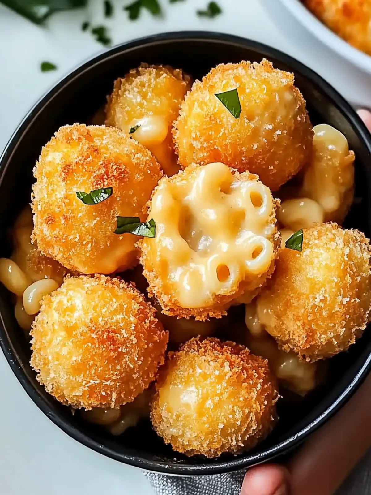 air fryer mac and cheese balls