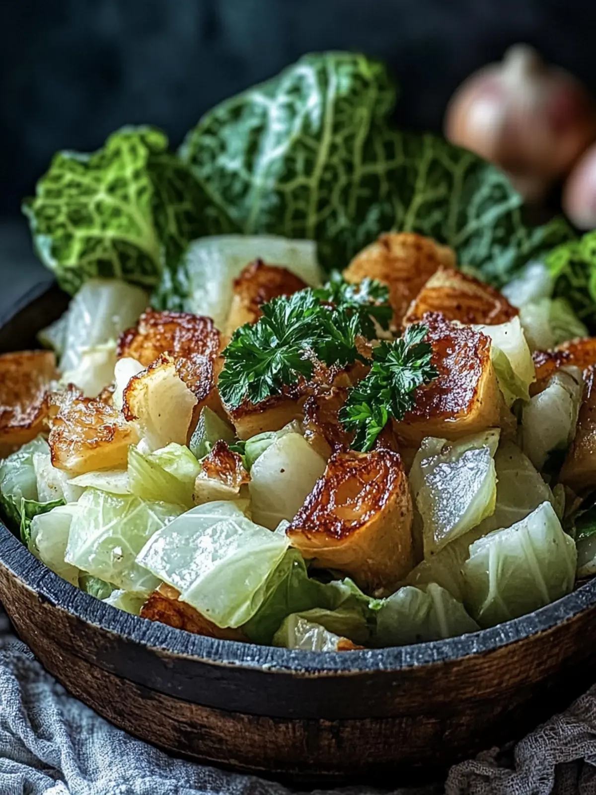 Sizzling Cabbage Delight