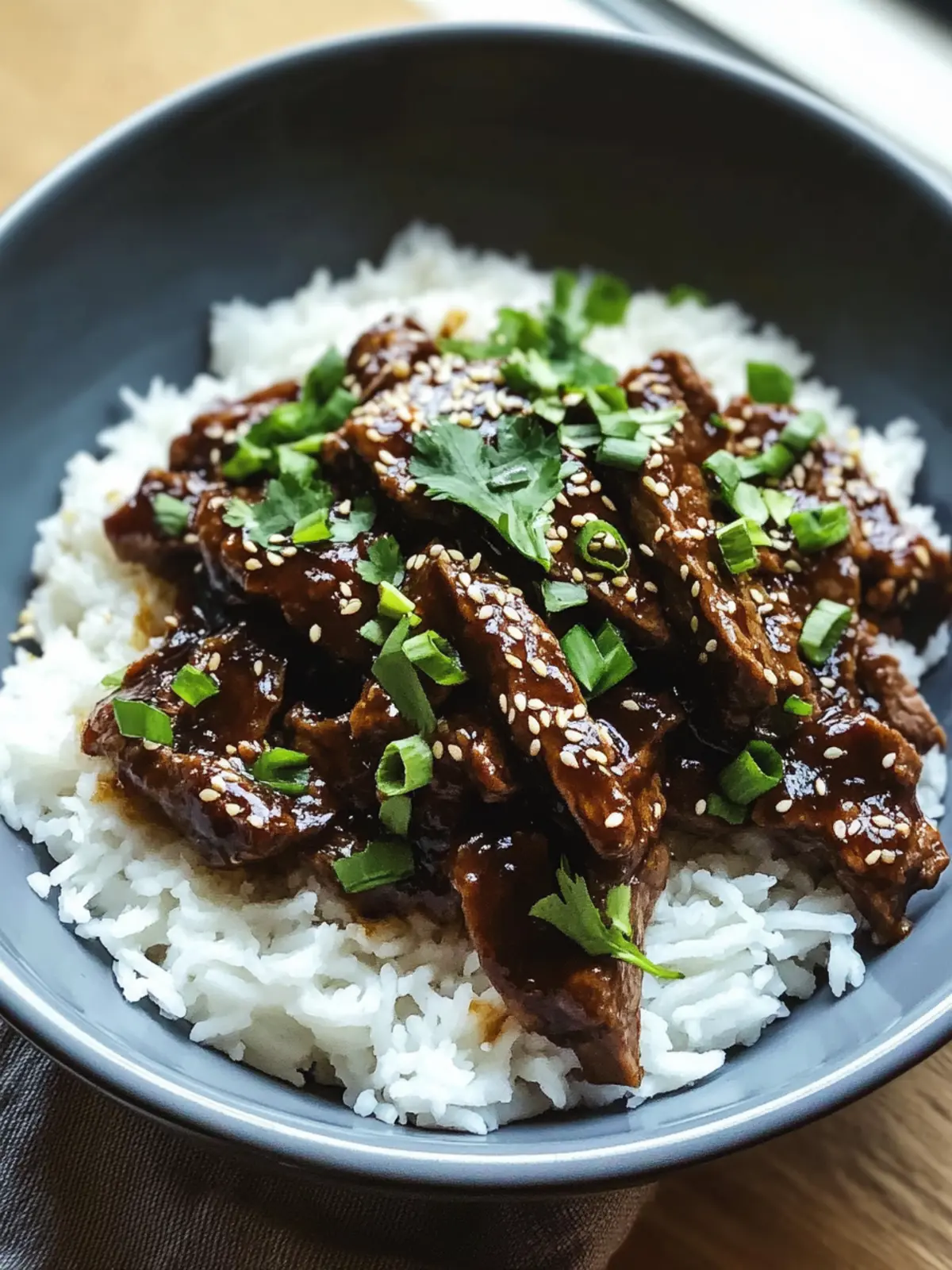 Slow Cooker Mongolian Beef with Secret Spices