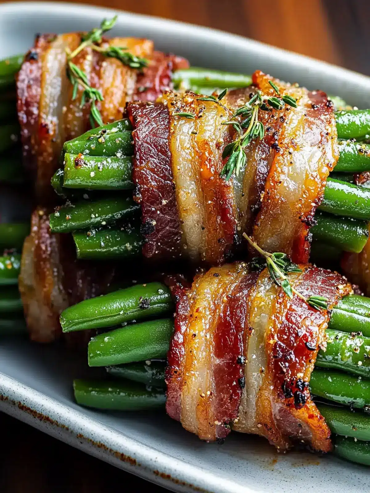 Bacon-Wrapped Green Bean Bundles