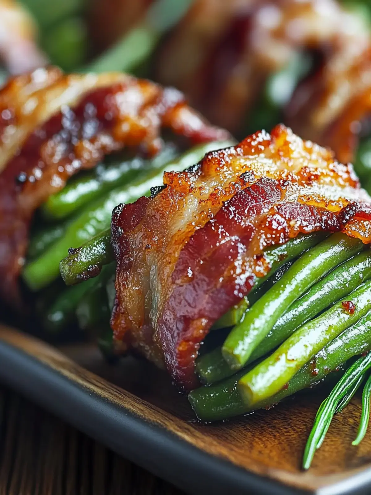 Bacon-Wrapped Green Bean Bundles