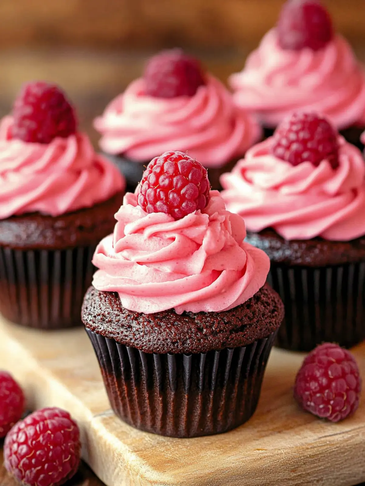 Chocolate Raspberry Cupcakes with Irresistible Ganache Filling 2 Chocolate Raspberry Cupcakes