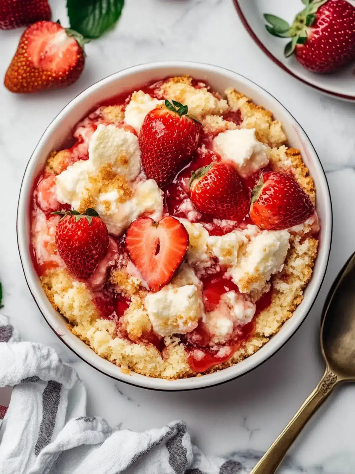 Strawberry Cheesecake Dump Cake: Easy Dessert Brilliance 5 Strawberry Cheesecake Dump Cake