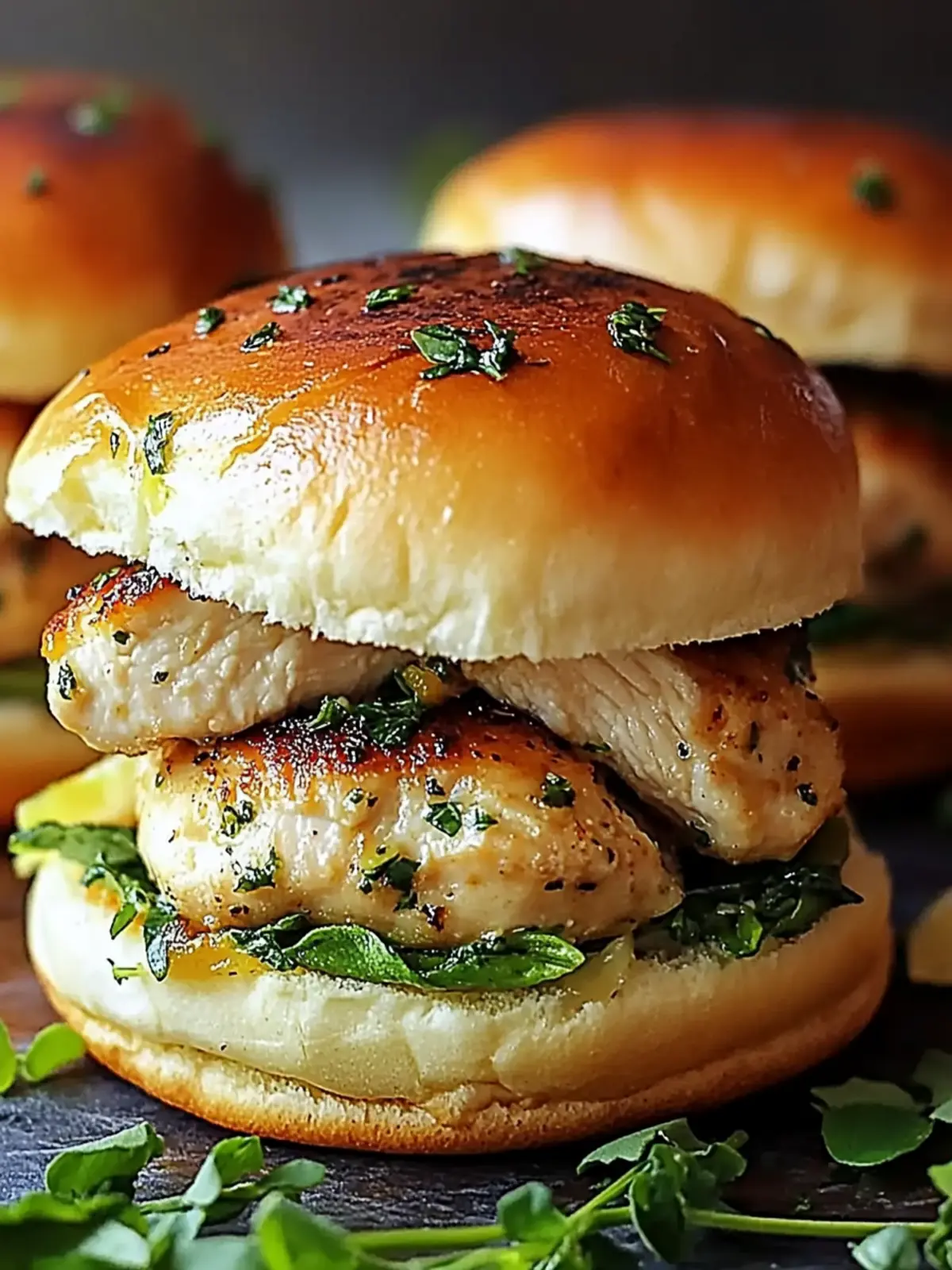 Lemon Herb Chicken Sliders