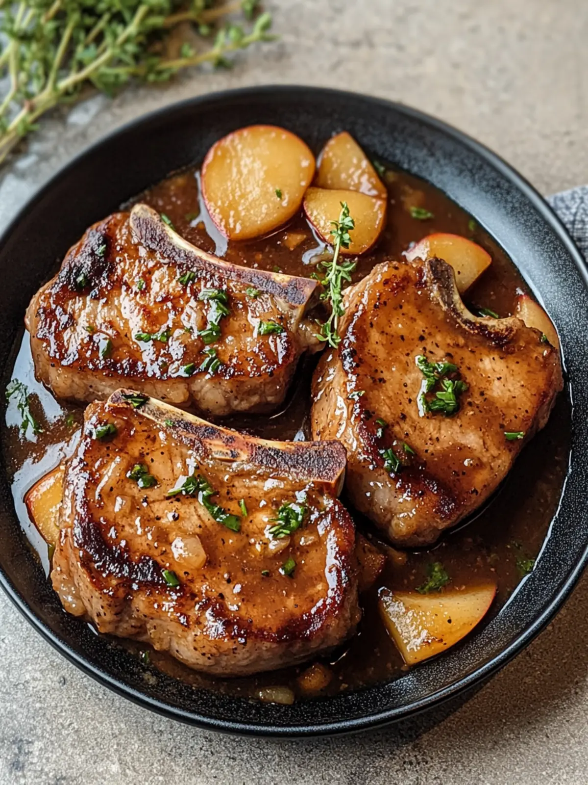 Apple Butter Pork Chops