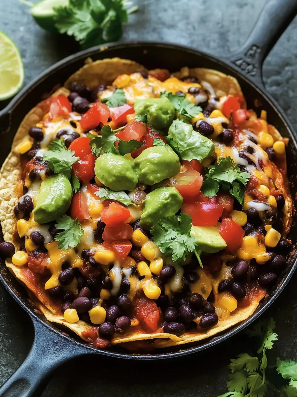 Crazy Simple Black Bean and Corn Taco Skillet