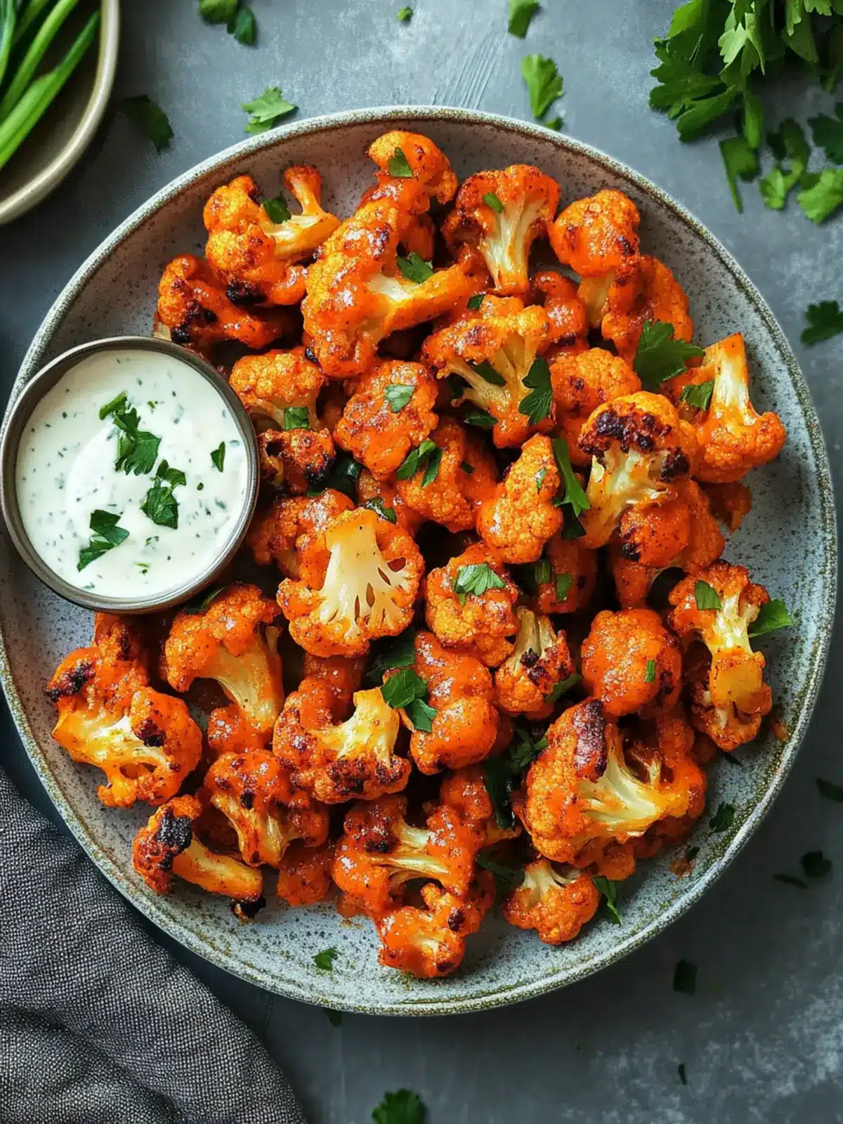 Crispy Vegan Buffalo Cauliflower Bites for Guilt-Free Snacking 5 Crispy Vegan Buffalo Cauliflower