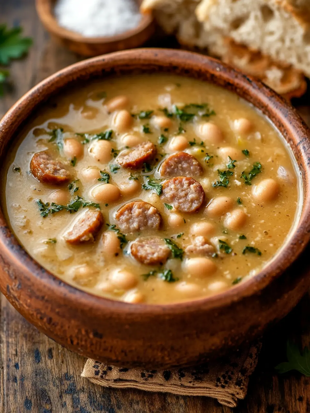 Creamy Bean Soup with Sausage Recipe for Cozy Comfort Nights 3 Creamy Bean Soup with Sausage Recipe