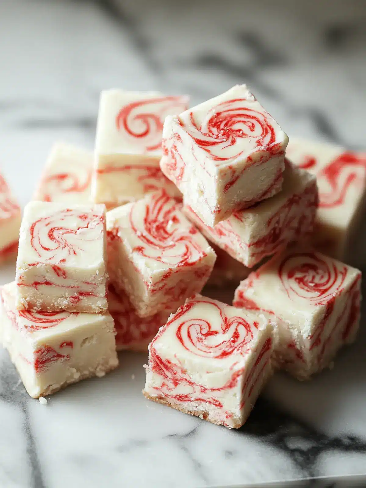 Peppermint Swirl Fudge