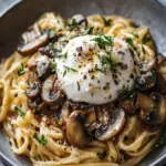 Baked Mushroom Pasta with Burrata Bliss