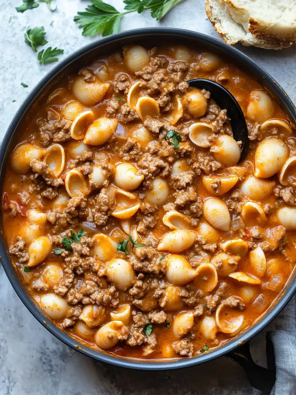 Creamy Beef and Shells for a Cozy Family Dinner Tonight 4 Creamy Beef and Shells