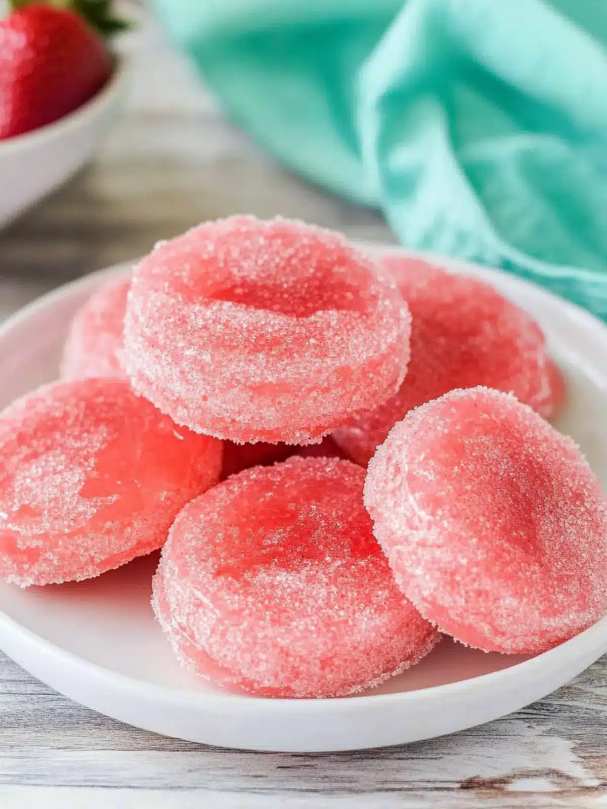 Strawberry Jello Sugar Cookies