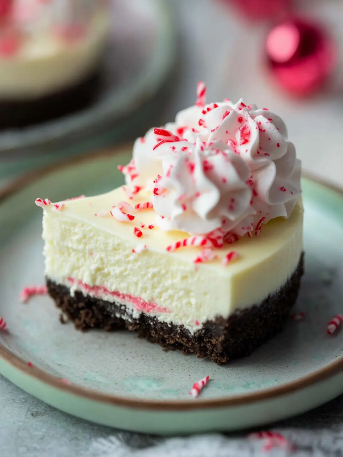 Keto Peppermint Cheesecake